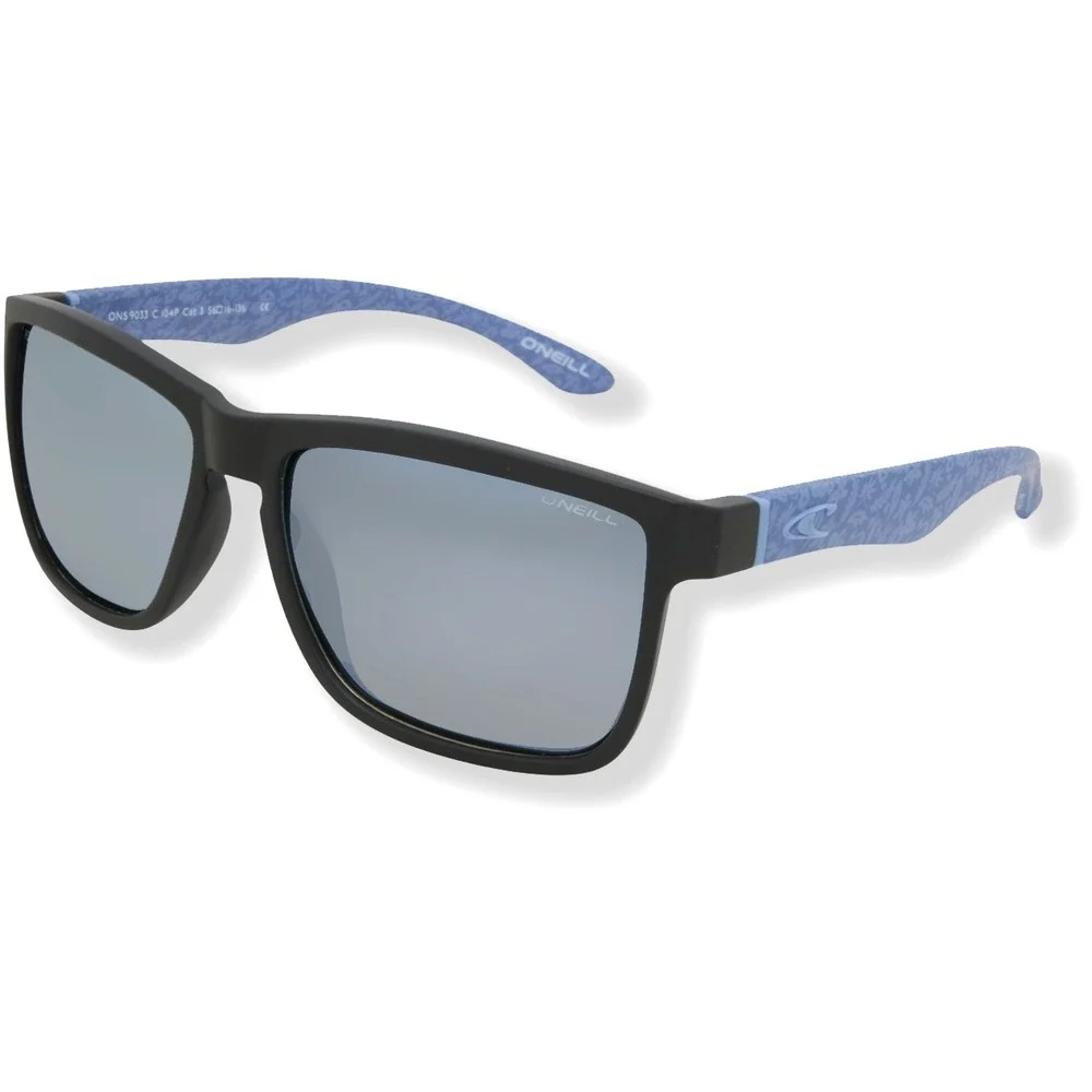 O'Neill 9033 Polarized Sunglasses - NIB Matte Black / Silver Mirror  #48156-SUN3